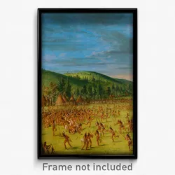 George Catlin - Ball-play of the Choctaw--Ball Up