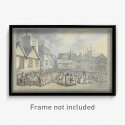 Thomas Rowlandson - A Review in a Market Place