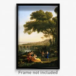 Claude Lorrain - Landscape with Nymph and Satyr Dancing