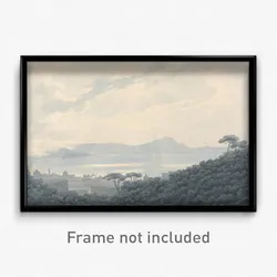 John Robert Cozens - The Bay of Naples from Capodimonte, Italy