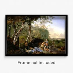 Pynacker, Adam - Landscape with Sportsmen and Game