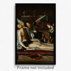 Alessandro Allori - The Body of Christ Anointed by Two Angels