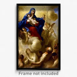 Luca Giodarno - Madonna and Child with Souls in Purgatory