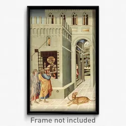 Giovanni di Paolo - Saint John the Baptist in Prison Visited by Two Disciples