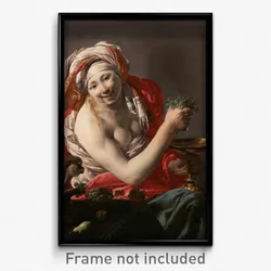 Hendrick ter Brugghen (Dutch - Bacchante with an Ape