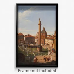 Charles Lock Eastlake - A View of Trajan's Forum, Rome
