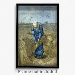 Vincent van Gogh - Peasant woman binding sheaves (after Millet)