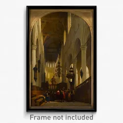 Johannes Bosboom - The Pieterskerk in Leiden