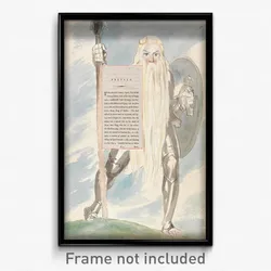 William Blake - The Poems of Thomas Gray, Design 69, "The Fatal Sisters."