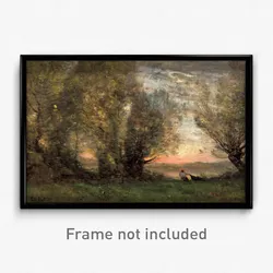 Jean-Baptiste C. Corot - The fisherman- evening effect