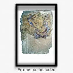 Madonna and child, fragment of a wall painting