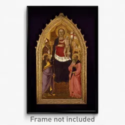 Nardo di Cione - Madonna and Child Enthroned with Saints Zenobius, John the Baptist, Reparata and John the Evangelist