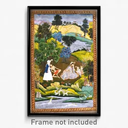 Fainted Laila and Majnun-Based on the Khamsa of Persian poet Nizami