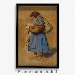 August von Pettenkofen - A Farmer’s Wife Blowing her Nose