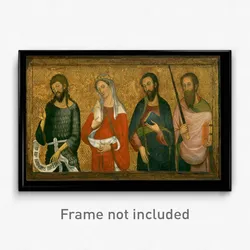 Pere Serra - Saint John the Baptist, Saint Mary Magdalene, Saint James the Less and Saint Paul