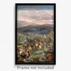 Eugène Delacroix - Botzaris Surprises the Turkish Camp and Falls Fatally Wounded