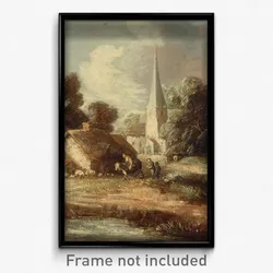 Thomas Gainsborough - Landscape with cottage and church
