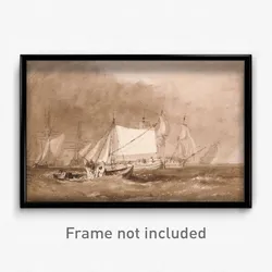 Joseph Mallord William Turner - Shipping Scene, with Fishermen