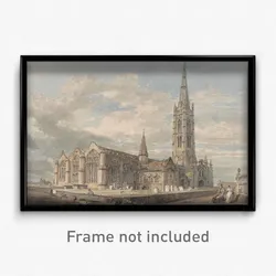 Joseph Mallord William Turner - North East View of Grantham Church, Lincolnshire