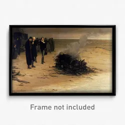 Louis Edouard Fournier - The Funeral of Shelley