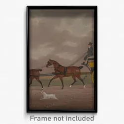 Edwin W. Cooper of Beccles - A Gentleman Driving Tandem to a Jaunting Car