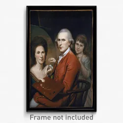 Charles Wilson Peale - Self-Portrait with Angelica and Portrait of Rachel