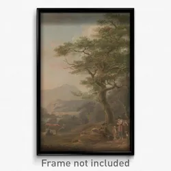 Nicholas Pocock - A Landscape with Figures
