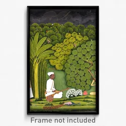 Swami Haridasa with Tansen and Akbar at Vrindavana