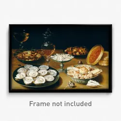 Osias Beert the Elder - Dishes with Oysters, Fruit, and Wine