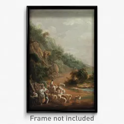 Luis Paret - Scene with Villagers (fragment)