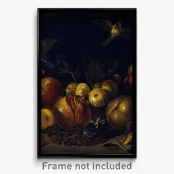 Tommaso Realfonso, 'Masillo' - Still Life with Pomegranates, Apples, Pears, Grapes, Figs and Birds