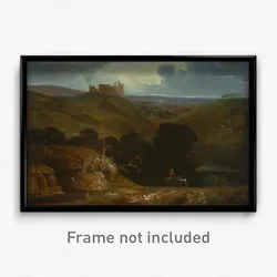 John Martin - Landscape with a Castle