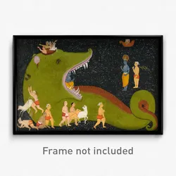 Mewar School - Krishna's Victory Over Aghasura