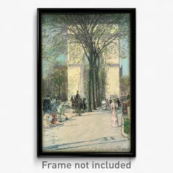Childe Hassam - Washington Arch, Spring