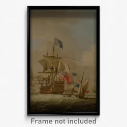 Peter Monamy - British Men-of-War and a Sloop