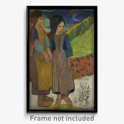 Paul Gauguin - Two Breton Girls by the Sea