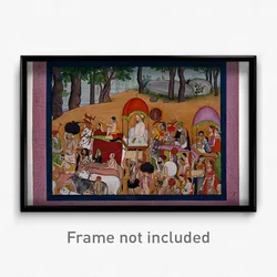 Nanda and other cowherds moving to Vrindavana Based on the story of the Bhagavata – Purana