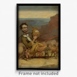 Hablot Knight Browne 'Phiz' - A Caricature of Edward Bulwer Lytton (1803-1873)