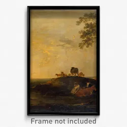Bourgeois, Sir Peter Francis - Landscape with Cattle (Cows on a Hillock by a Stream)