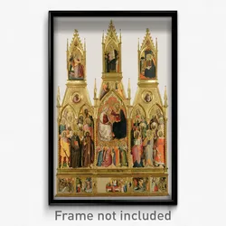 Cenni di Francesco di Ser Cenni - Polyptych with Coronation of the Virgin and Saints