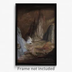 Conrad Martens - Stalagmites, Burragalong Cavern -