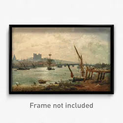 Frederick Nash - Rochester Cathedral and Castle