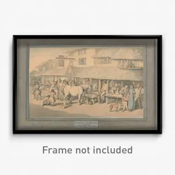 Thomas Rowlandson - Bodmin Cornwall- French Prisoners on Parole