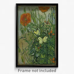 Vincent van Gogh - Butterflies and poppies