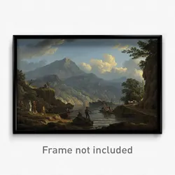 John Knox - Landscape with Tourists at Loch Katrine