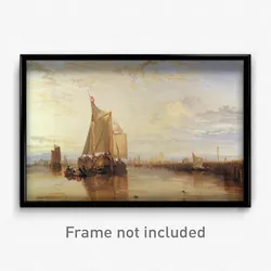 Joseph Mallord William Turner - Dort or Dordrecht- The Dort Packet-Boat from Rotterdam Becalmed