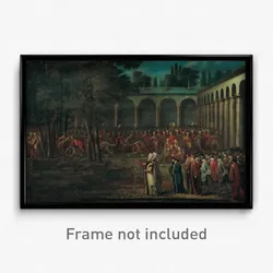 Jean Baptiste Vanmour - The Ambassadorial Delegation Passing through the Second Courtyard of the Topkapı Palace
