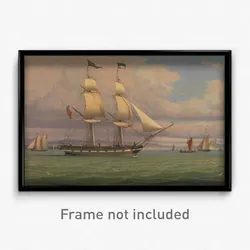 William Clark - The English Brig 'Norval' before the Wind