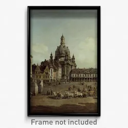 Canaletto - View of the Neumarkt in Dresden from the Jüdenhofe