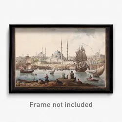 Jean-Baptiste Hilair - Yeni Camii and The Port of İstanbul